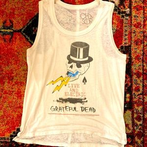 Grateful Dead distressed, vintage tank